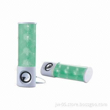 USB Portable Speakers with Colorful Flashlight, Ideal for Gifts and Promotional Items